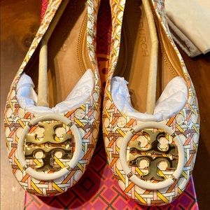 New in Box Tory Burch Leather Ballet in Size 8